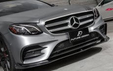 画像12: BENZ メルセデス・ベンツ E-Class W213 S213 前期車 AMGフロントバンパー用 リップスポイラー 本物DryCarbon ドライカーボン (12)