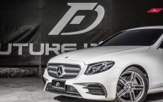 画像4: BENZ ベンツ Eクラス W213 AMGバンパー用フロント カナード スプリッター E200 E250 E300 E400 E43 本物DryCarbon ドライカーボン (4)