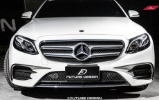 画像3: BENZ ベンツ Eクラス W213 AMGバンパー用フロント カナード スプリッター E200 E250 E300 E400 E43 本物DryCarbon ドライカーボン (3)