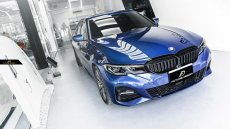 画像4: BMW 3シリーズ G20 G21 フロント用 艶ありブラック キドニーグリル センターグリル S1 (4)