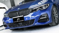 画像2: BMW 3シリーズ G20 G21 フロント用 艶ありブラック キドニーグリル センターグリル S1 (2)