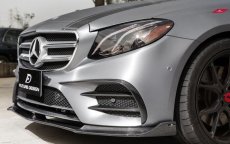 画像7: BENZ メルセデス・ベンツ E-Class W213 S213 前期車 AMGフロントバンパー用 リップスポイラー 本物DryCarbon ドライカーボン (7)