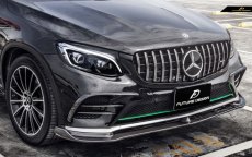 画像5: BENZ ベンツ GLC X253 C253 クーペ 前期車 フロントバンパー用 リップスポイラー 本物Dry Carbon ドライカーボン (5)