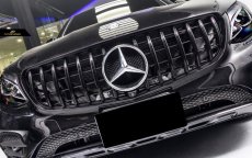 画像1: BENZ メルセデス・ベンツ W253 X253 C253 クーペ用 パナメリカーナ GTR ブラック仕様 グリル　 (1)