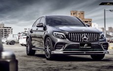 画像5: BENZ メルセデス・ベンツ GLC W253 C253 クーペ フロントバンパー用 カーボンカナード スプリッター スポイラー 本物DryCarbon ドライカーボン (5)