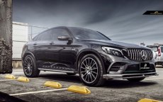 画像6: BENZ メルセデス・ベンツ GLC W253 C253 クーペ フロントバンパー用 カーボンカナード スプリッター スポイラー 本物DryCarbon ドライカーボン (6)