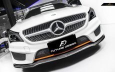 画像1: BENZ メルセデス・ベンツ CLAクラス W117 フロント用リップスポイラー 本物DryCarbon ドライカーボン (1)