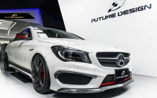 画像3: BENZ メルセデス・ベンツ CLAクラス W117 CLA45 フロント用リップスポイラー 本物DryCarbon ドライカーボン (3)