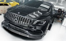 画像1: BENZ メルセデス・ベンツ CLA-Class W117 LCI 後期 フロントバンパー用リップスポイラー 本物DryCarbon ドライカーボン (1)