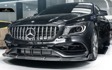 画像5: BENZ メルセデス・ベンツ CLA-Class W117 LCI 後期 フロントバンパー用リップスポイラー 本物DryCarbon ドライカーボン (5)