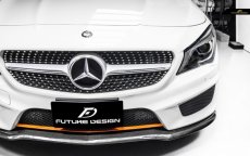 画像2: BENZ メルセデス・ベンツ CLAクラス W117 フロント用リップスポイラー 本物DryCarbon ドライカーボン (2)