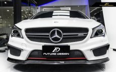 画像3: BENZ メルセデス・ベンツ CLAクラス W117 AMGフロントバンパー用カナード スポイラー 本物DryCarbon ドライカーボン CLA45 CLA250 (3)