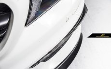 画像2: BENZ メルセデス・ベンツ CLAクラス W117 AMGフロントバンパー用カナード スポイラー 本物DryCarbon ドライカーボン CLA45 CLA250 (2)