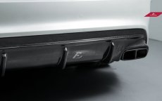 画像2: BENZ メルセデス・ベンツ CLAクラス W117 AMGリアバンパー用ディフューザー スポイラー 本物DryCarbon ドライカーボン (2)