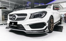 画像3: BENZ メルセデス・ベンツ CLA W117 C117 前期車 フロント リップスポイラー 本物Drycarbon ドライカーボン (3)