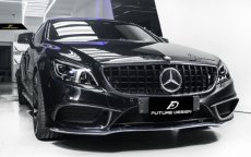 画像2: BENZ メルセデス・ベンツ W218 CLSクラス LCI 後期用 AMGパナメリカーナグリル GTR タイプ ブラック 艶黒 (2)