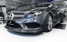 画像4: BENZ メルセデス・ベンツ CLSクラス W218 後期車 LCI AMGバンパー 用サイドステップ スポイラー 本物DryCarbon  ドライカーボン (4)