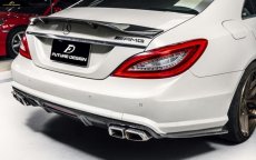 画像6: BENZ メルセデス・ベンツ CLS W218 AMGリアバンパー 用カナード スポイラー 本物DryCarbon ドライカーボン (6)