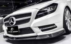 画像4: BENZ メルセデス・ベンツ CLS W218 前期車 AMGフロントバンパー用 カーボンリップスポイラー 本物Dry Carbon ドライカーボン (4)