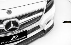 画像6: BENZ メルセデス・ベンツ CLS W218 前期車 AMGフロントバンパー用 カーボンリップスポイラー 本物Dry Carbon ドライカーボン (6)