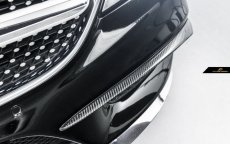 画像6: BENZ メルセデス・ベンツ CLS W218 LCI 後期車 フロントバンパー用カナード 本物Dry Carbon ドライカーボン (6)