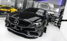 画像4: BENZ メルセデス・ベンツ W218 CLSクラス LCI 後期用 AMGパナメリカーナグリル GTR タイプ ブラック 艶黒 (4)