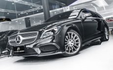 画像10: BENZ メルセデス・ベンツ CLS W218 LCI 後期車 フロントバンパー用カナード 本物Dry Carbon ドライカーボン (10)