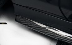 画像2: BENZ メルセデス・ベンツ CLSクラス W218 後期車 LCI AMGバンパー 用サイドステップ スポイラー 本物DryCarbon  ドライカーボン (2)