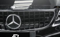 画像10: BENZ メルセデス・ベンツ W218 CLSクラス LCI 後期用 AMGパナメリカーナグリル GTR タイプ ブラック 艶黒 (10)