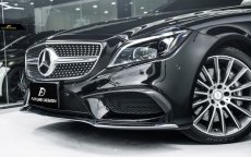 画像11: BENZ メルセデス・ベンツ CLS W218 LCI 後期車 フロントバンパー用カナード 本物Dry Carbon ドライカーボン (11)