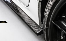 画像2: BENZ メルセデス・ベンツ CLSクラス W218 前期車 LCI AMGバンパー 用サイドステップ スポイラー 本物DryCarbon  ドライカーボン (2)