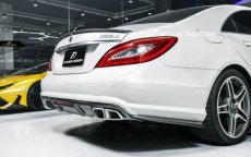 画像4: BENZ メルセデス・ベンツ CLS W218 AMGバンパー 用ディフューザー スポイラー 本物Carbon カーボン (4)