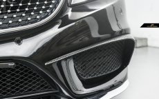 画像5: BENZ メルセデス・ベンツ CLS W218 LCI 後期車 フロントバンパー用カナード 本物Dry Carbon ドライカーボン (5)