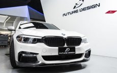 画像1: BMW G30 セダン G31 ツーリング フロント用艶ありブラックキドニーグリル センターグリル (1)