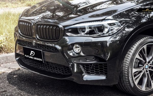 BMW X6 F16 フロント用艶ありブラック キドニーグリル センターグリル