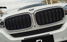 画像2: BMW Xシリーズ X5 F15フロント用艶ありメッキキドニーグリル センターグリル (2)