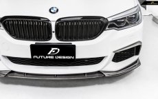 画像6: BMW 5シリーズ G30 セダン G31 ツーリング Mスポーツ フロント用リップスポイラー 本物DryCarbon ドライカーボン (6)