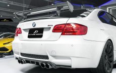 画像2: BMW 3シリーズ E92 トランク用 GTS リアウィング DryCarbon ドライカーボン (2)