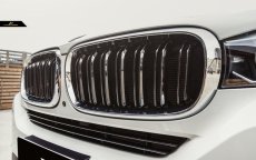 画像1: BMW Xシリーズ X5 F15フロント用艶ありメッキキドニーグリル センターグリル (1)
