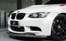 画像1: BMW 3シリーズ E90 E92 E93 M3フロント用カーボン リップスポイラー DryCarbon ドライカーボン (1)