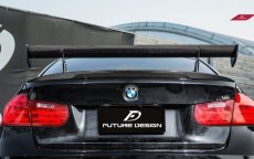 画像1: BMW 3シリーズ F30 セダン トランク用 GTS リアウィング 本物DryCarbon ドライカーボン (1)