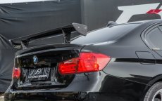 画像2: BMW 3シリーズ F30 セダン トランク用 GTS リアウィング 本物DryCarbon ドライカーボン (2)