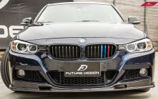 画像2: BMW 3シリーズ F30 F31 フロント用艶ありブラック 青紺赤 キドニーグリル センターグリル (2)