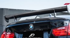 画像4: BMW 3シリーズ F30 セダン トランク用 GTS リアウィング 本物DryCarbon ドライカーボン (4)