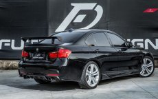 画像3: BMW 3シリーズ F30 セダン トランク用 GTS リアウィング 本物DryCarbon ドライカーボン (3)