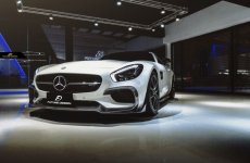 画像6: BENZ メルセデス・ベンツ C190 AMG GT GT S フロント用リップスポイラー 本物Dry Carbon ドライカーボン (6)