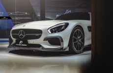 画像7: BENZ メルセデス・ベンツ C190 AMG GT GT S フロント用リップスポイラー 本物Dry Carbon ドライカーボン (7)