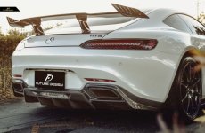 画像4: BENZ メルセデス・ベンツ C190 AMG GT GT S トランク用リアウィングー 本物Dry Carbon ドライカーボン (4)