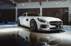 画像8: BENZ メルセデス・ベンツ C190 AMG GT GT S フロント用リップスポイラー 本物Dry Carbon ドライカーボン (8)