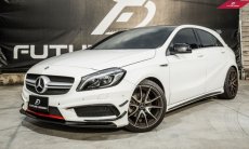 画像3: BENZ メルセデス・ベンツ A-Class W176 前期車 フロントバンパー用カナード スポイラー (3)